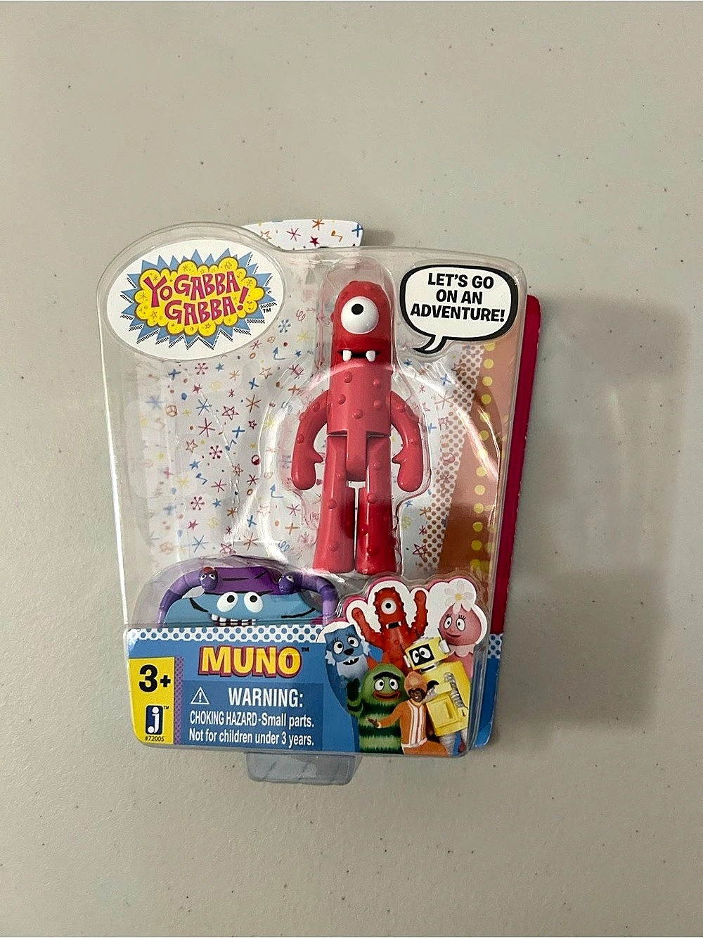 Yo Gabba Gabba! Muno Figure in Red & Purple NWT